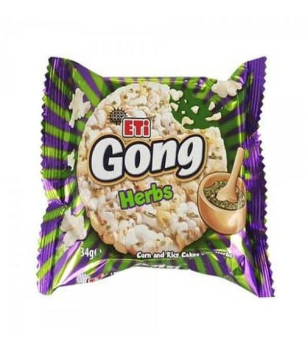 Eti Gong rice cake with herbs